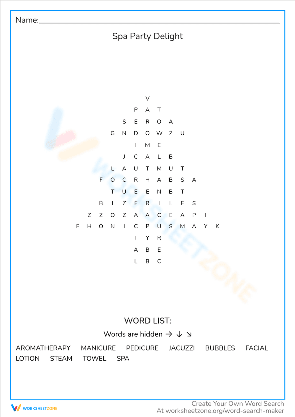 Spa Party Delight - Page 1