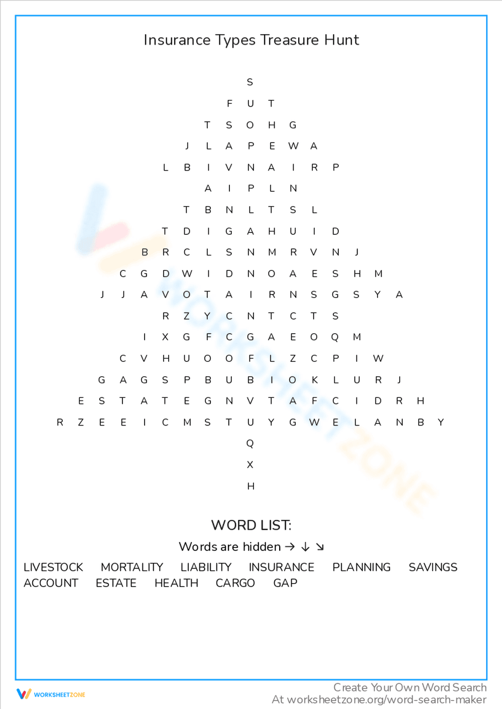 Explore Insurance Types with a Treasure Hunt - Page 1