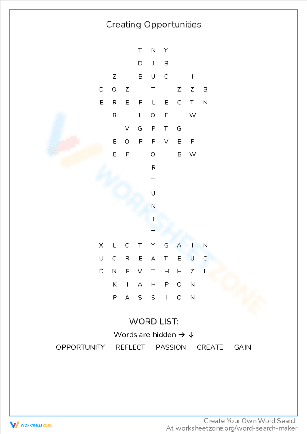 Creating Opportunities for Success - Page 1