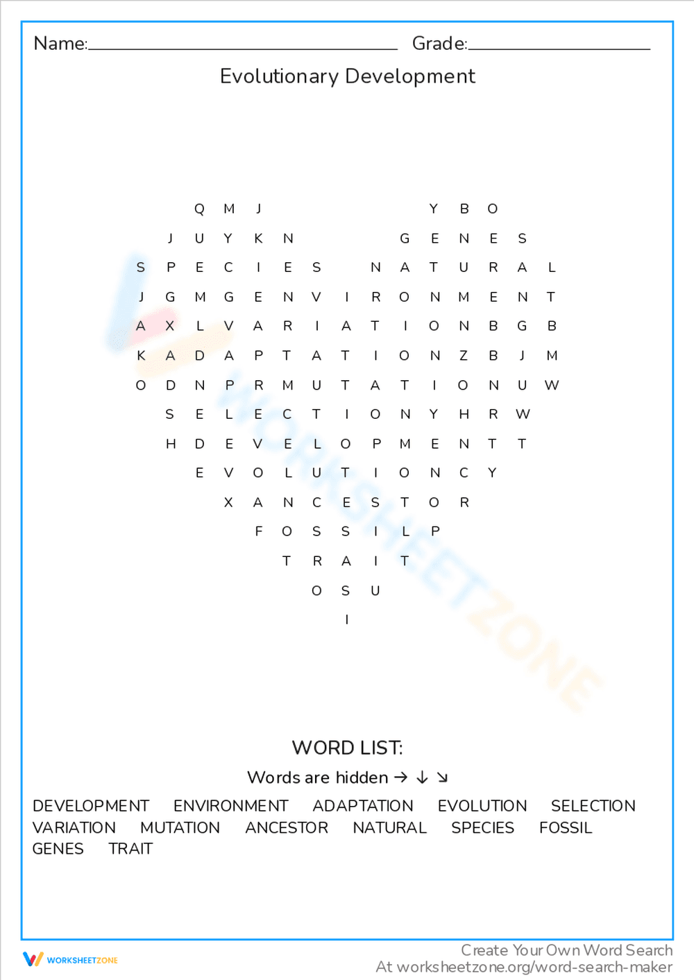 Find Concepts of Evolutionary Development - Page 1