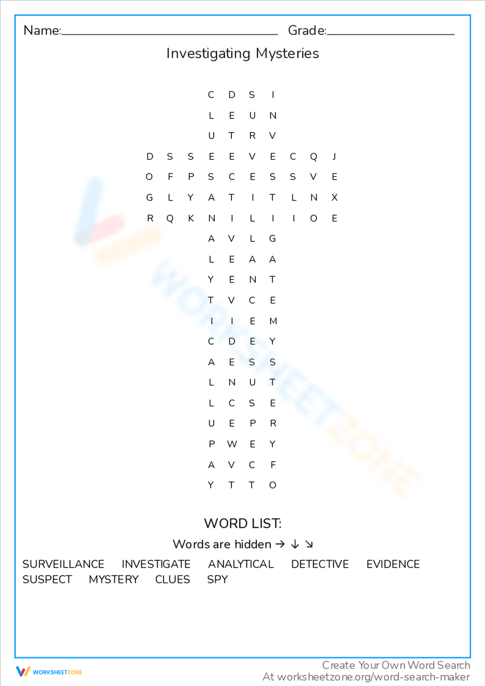 Investigating Mysteries: An Engaging Worksheet - Page 1