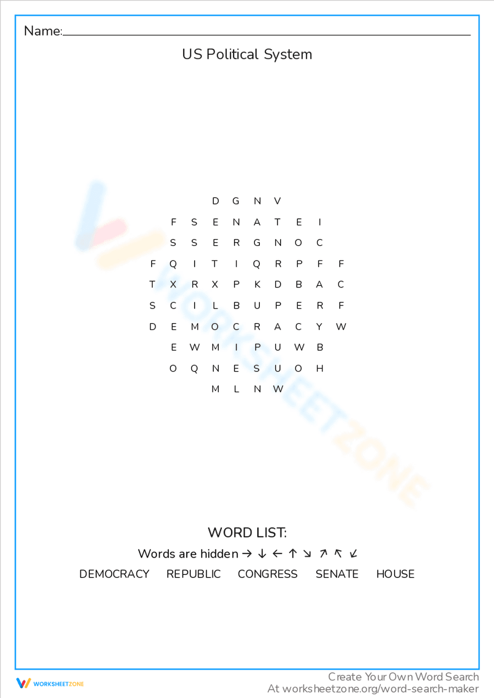 Exploring the US Political System - Page 1