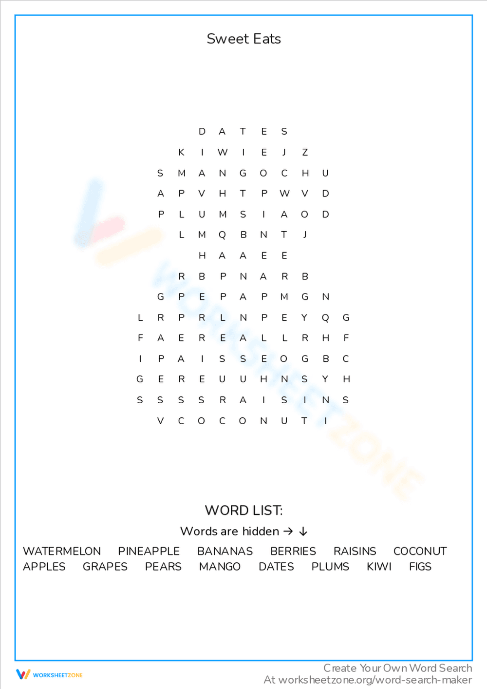 Discover Sweet Eats: A Delicious Learning Worksheet - Page 1