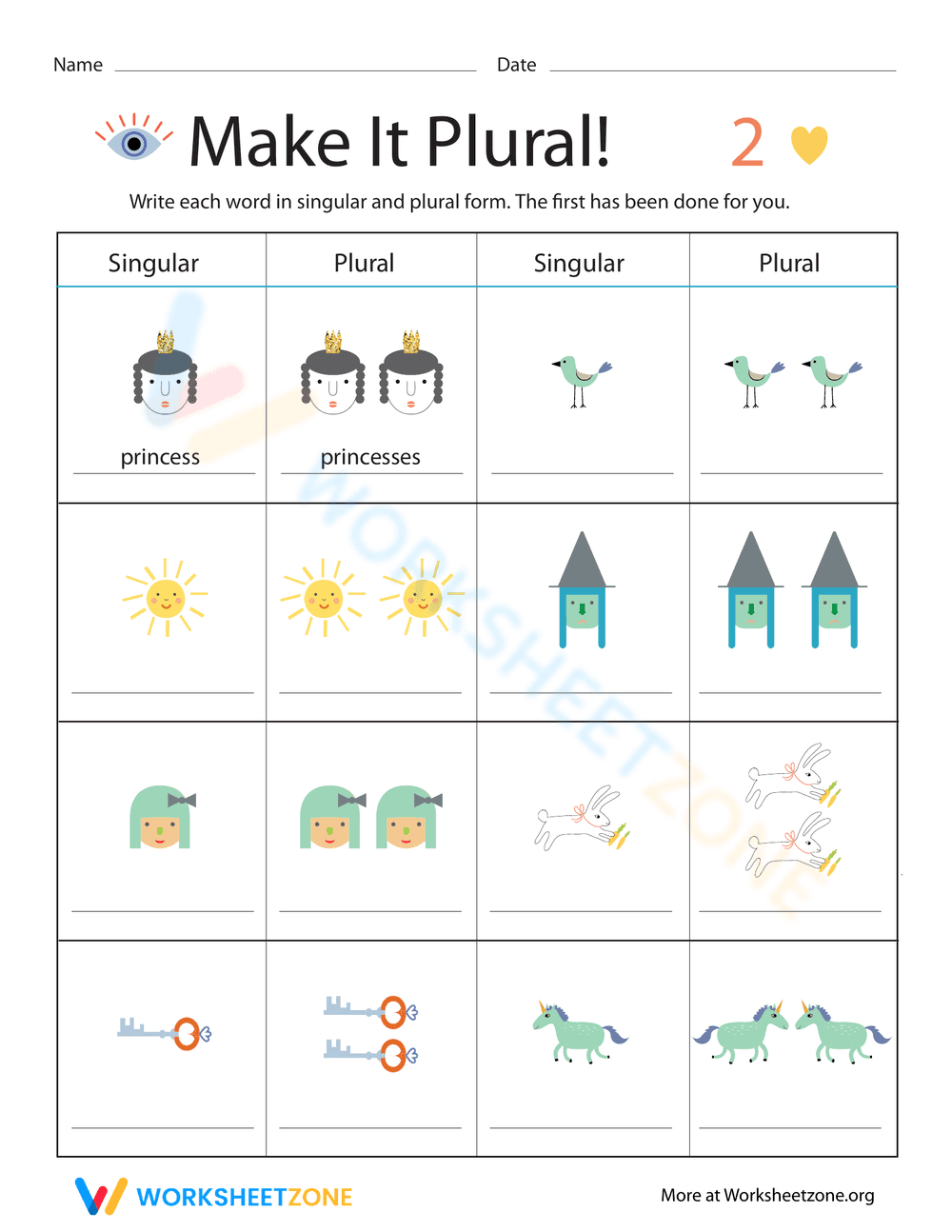 Grip Grammar: Plural Nouns II - Page 1