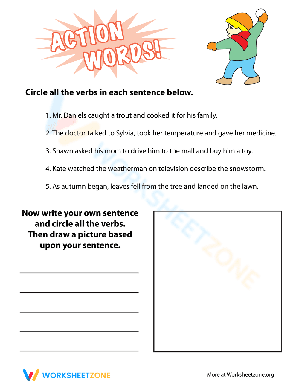 Action Words #8 - Page 1