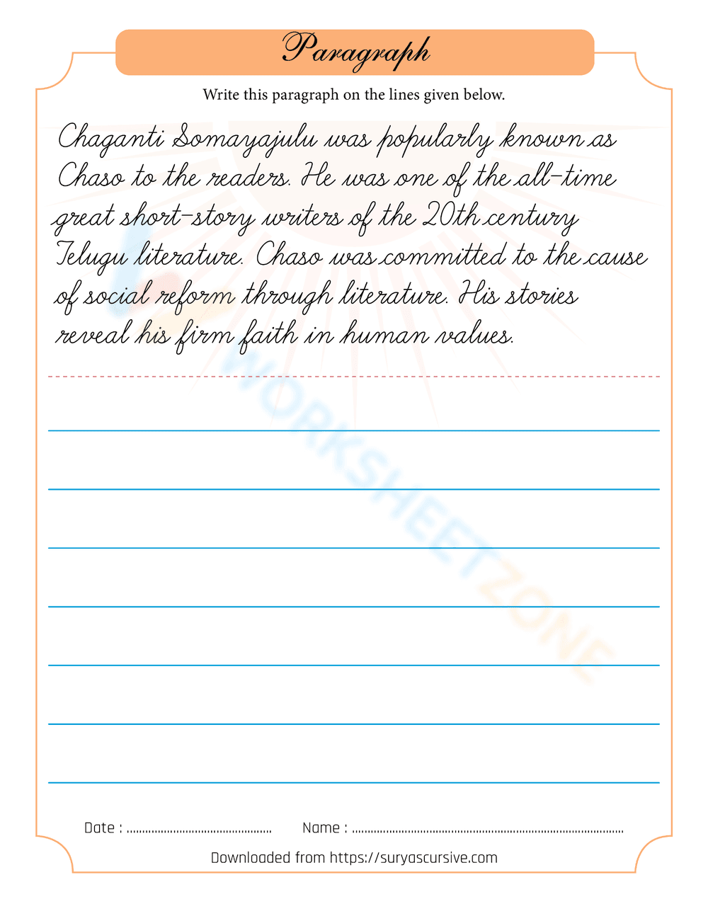 Cursive Handwriting Practice | Essential Grade 1-3 - Page 1