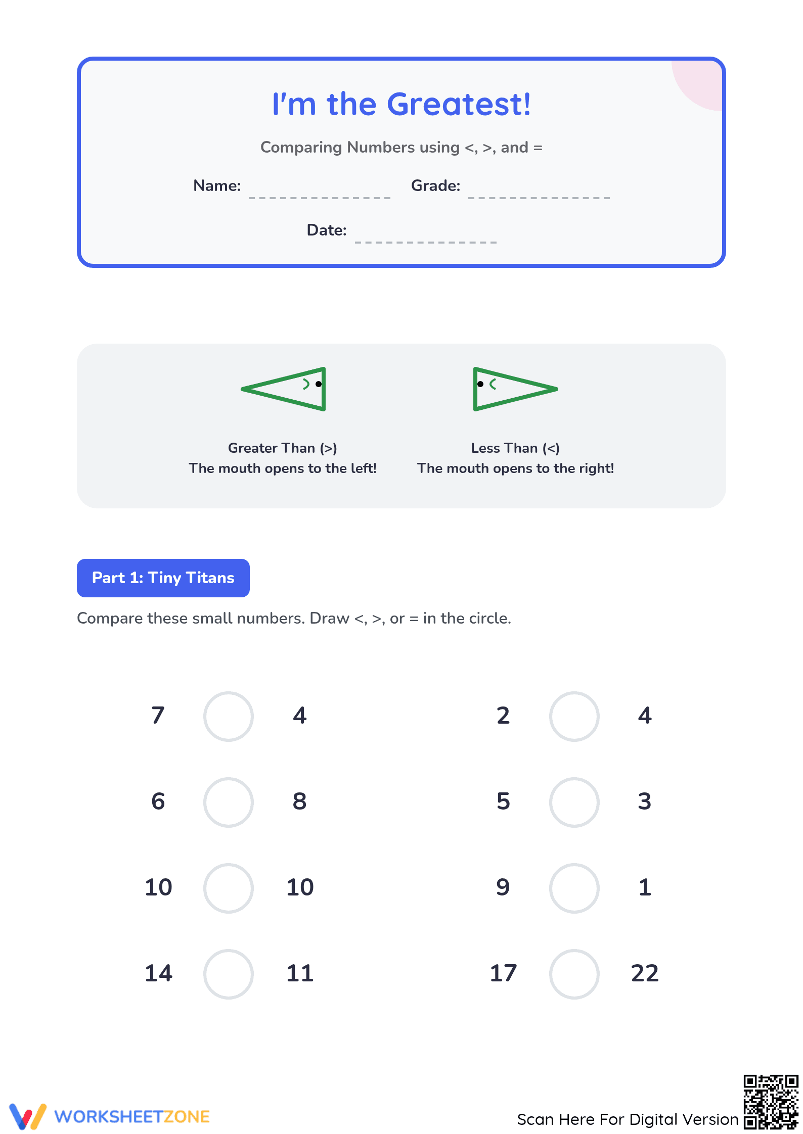 Essential Grade 2 Math Worksheet: Comparing 3-Digit Numbers - Page 1