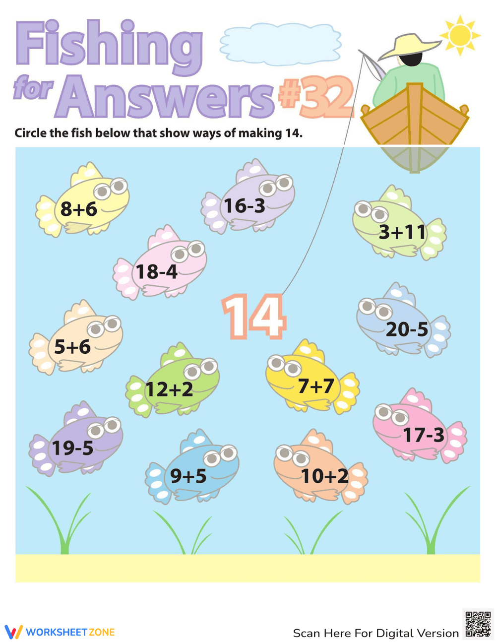 Math Facts Practice Worksheet - Page 1
