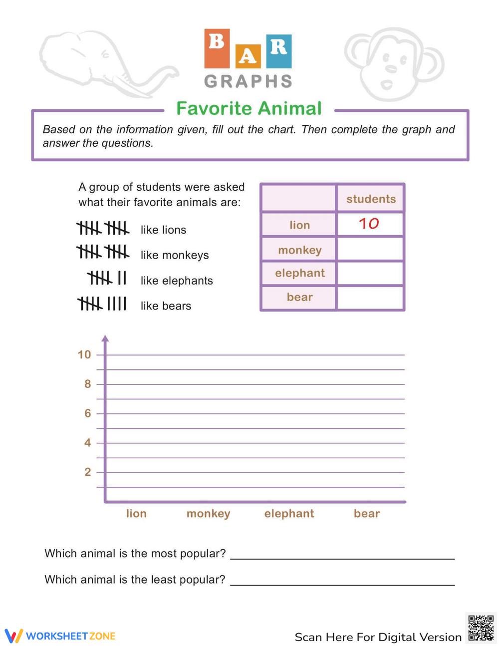 Bar Graphs - Page 1
