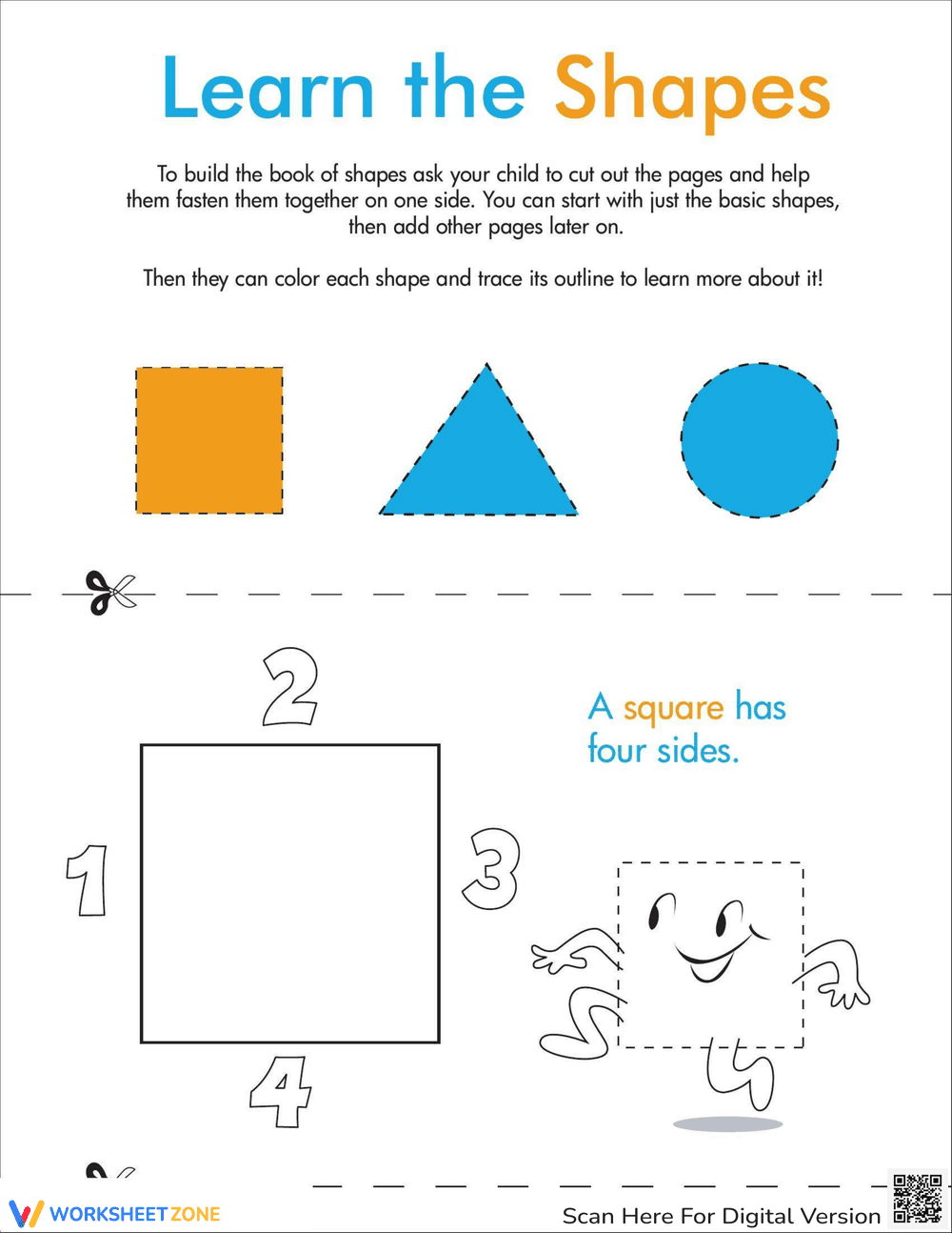 Mini-Book Learning Shapes - Page 1
