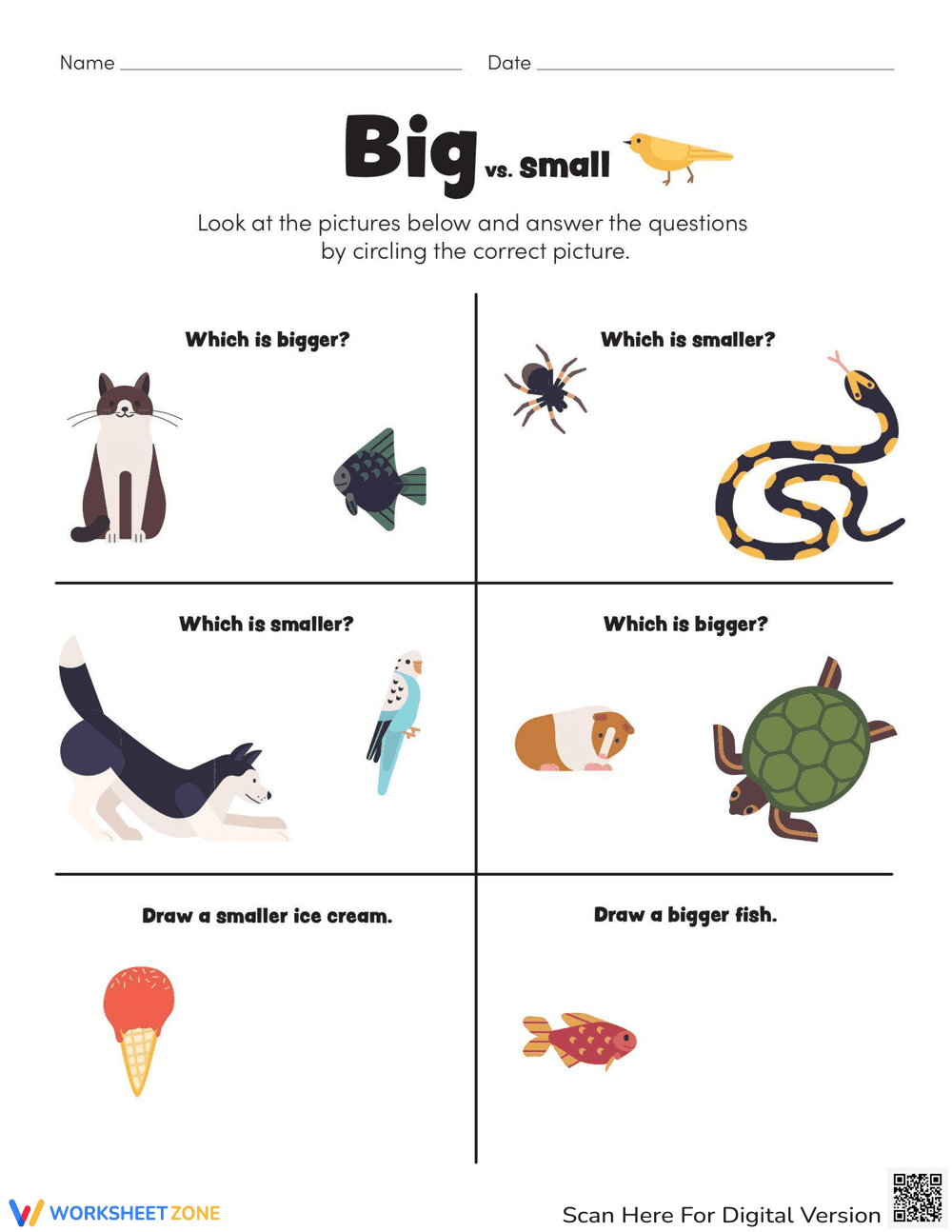 Comparing Big and Small Objects - Page 1