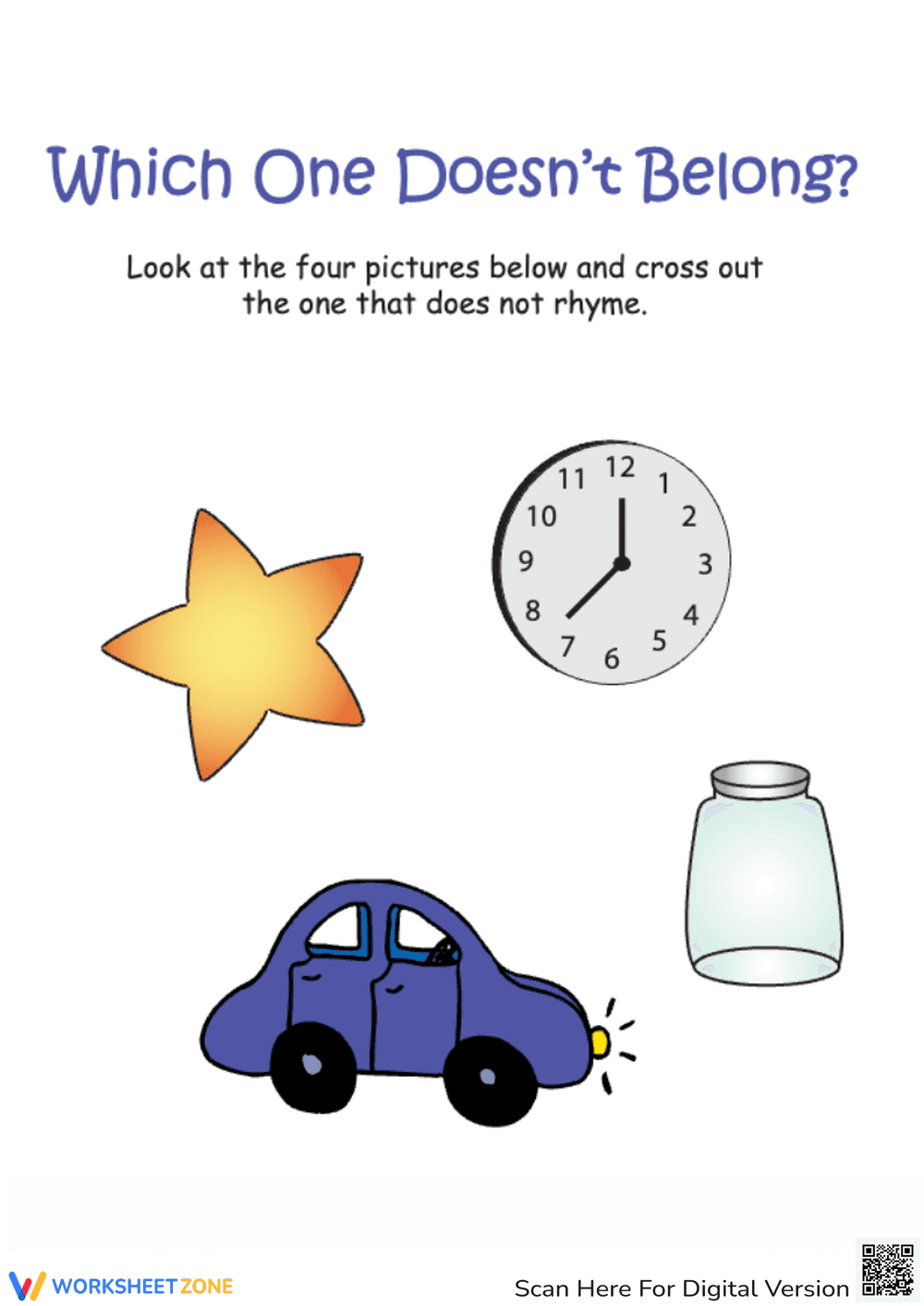 Which One Doesn’t Belong? Fun Phonics Activity - Page 1