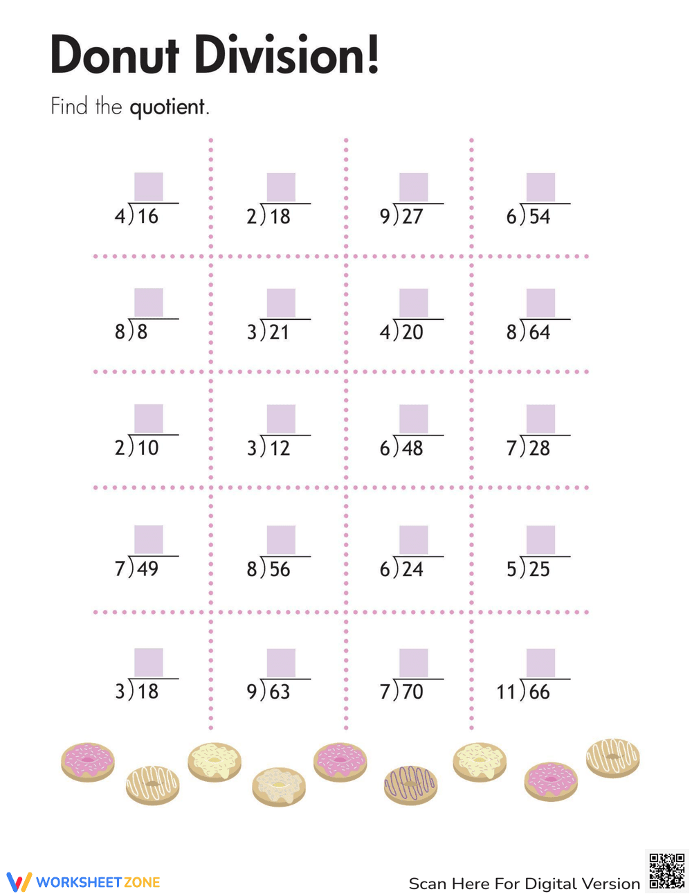 Learn Division with Fun Donut-Themed Activities - Page 1