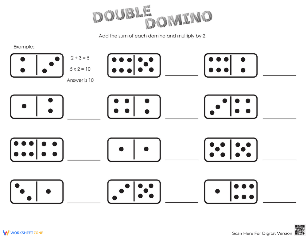 Intro to Multiplication: Multiplying by 2 - Page 1