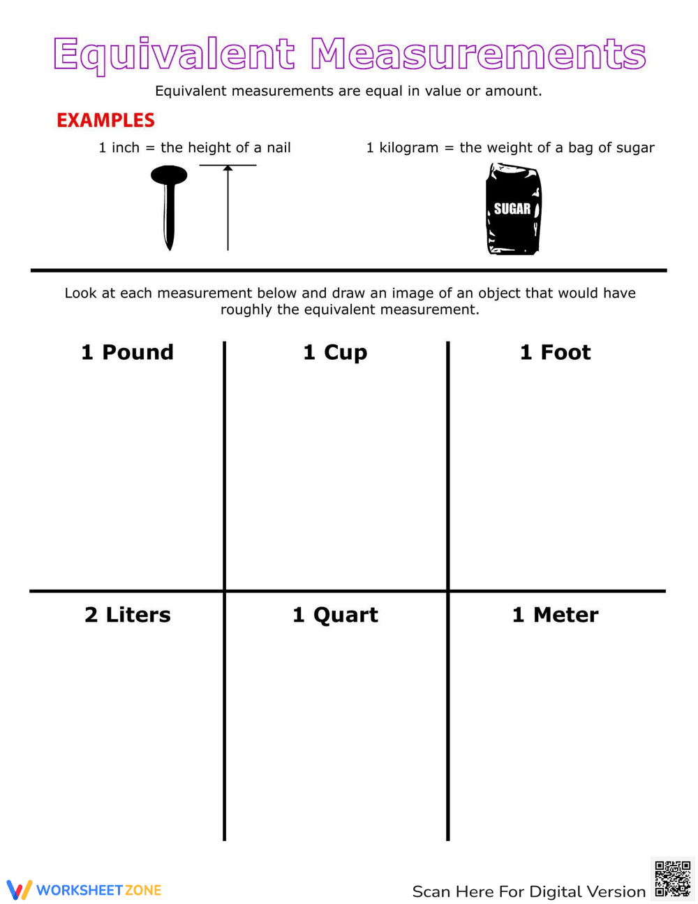 Equivalent Measurements Practice - Page 1