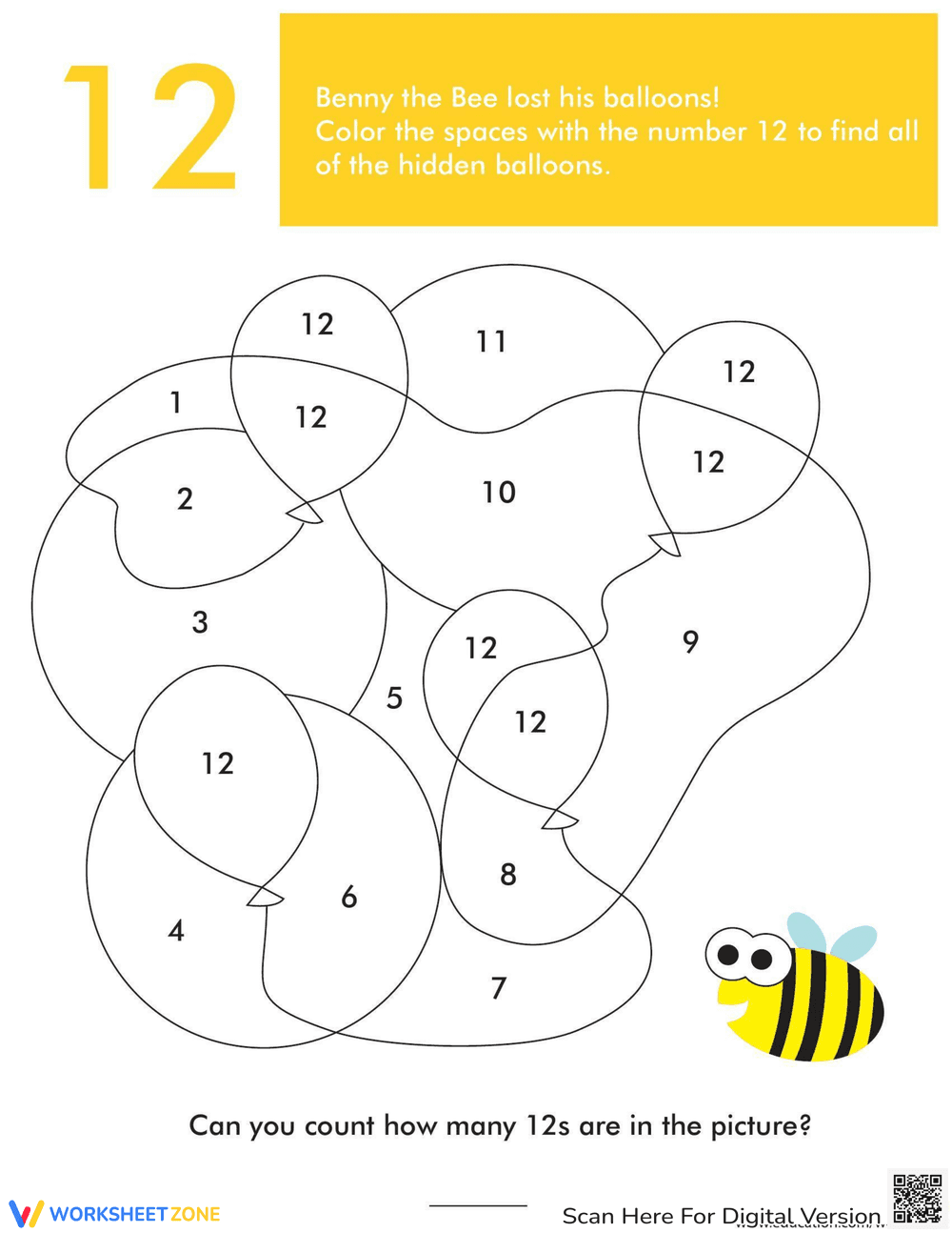 Color and Find: Hidden Pictures Worksheet - Page 1