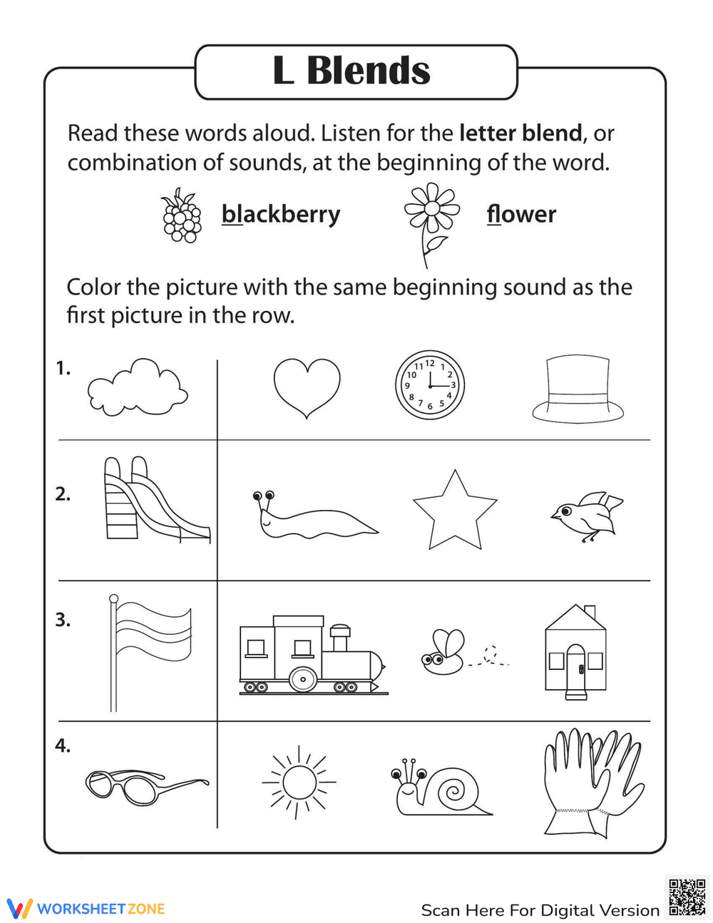 Consonant Sounds: Exploring L Blends - Page 1
