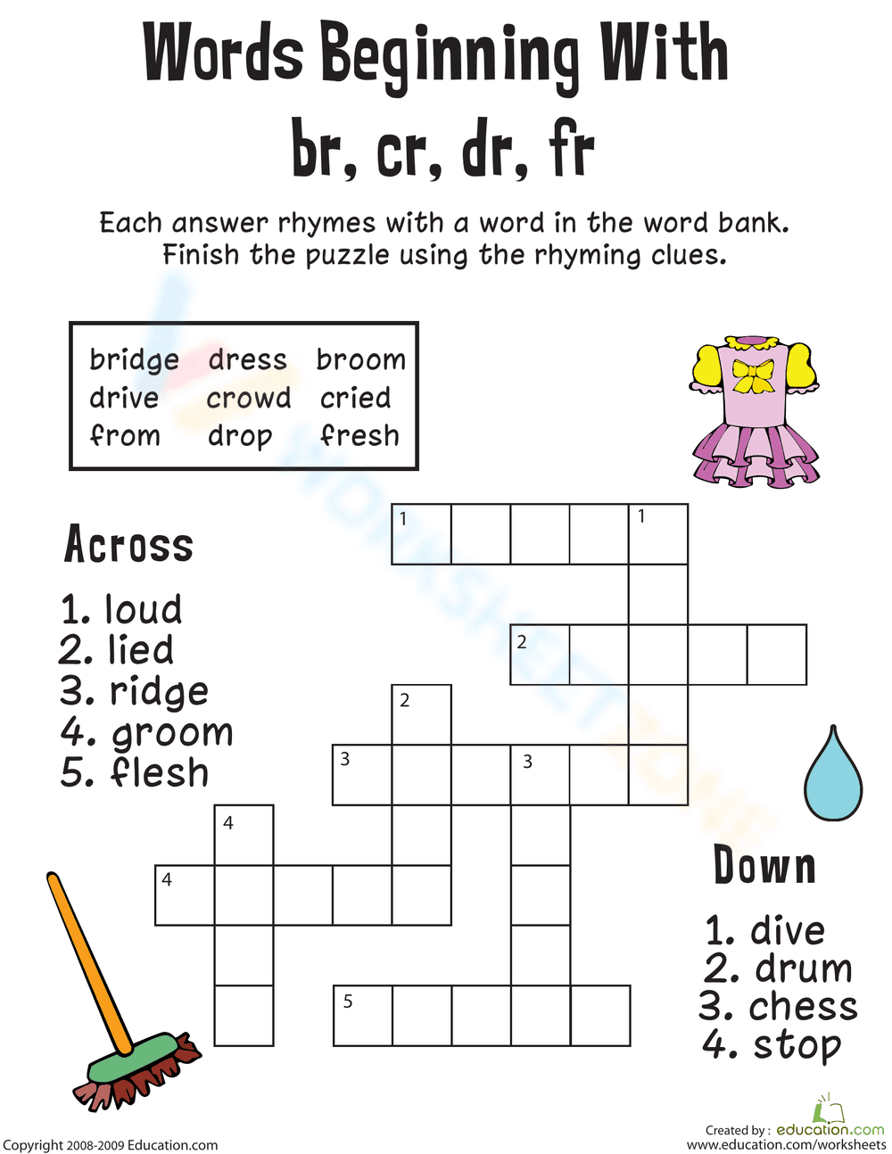 Consonant Blends: Phonics Practice - Page 1
