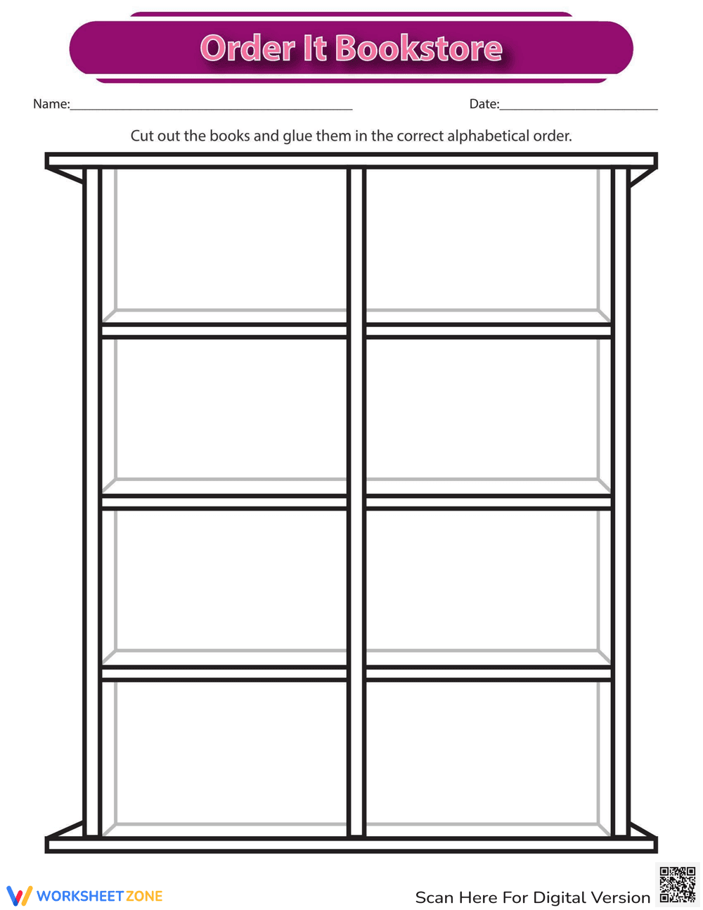 Order It: Bookstore Sequencing Activity - Page 1