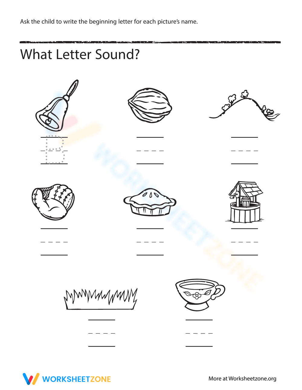 Beginning Letter Recognition Practice - Page 1