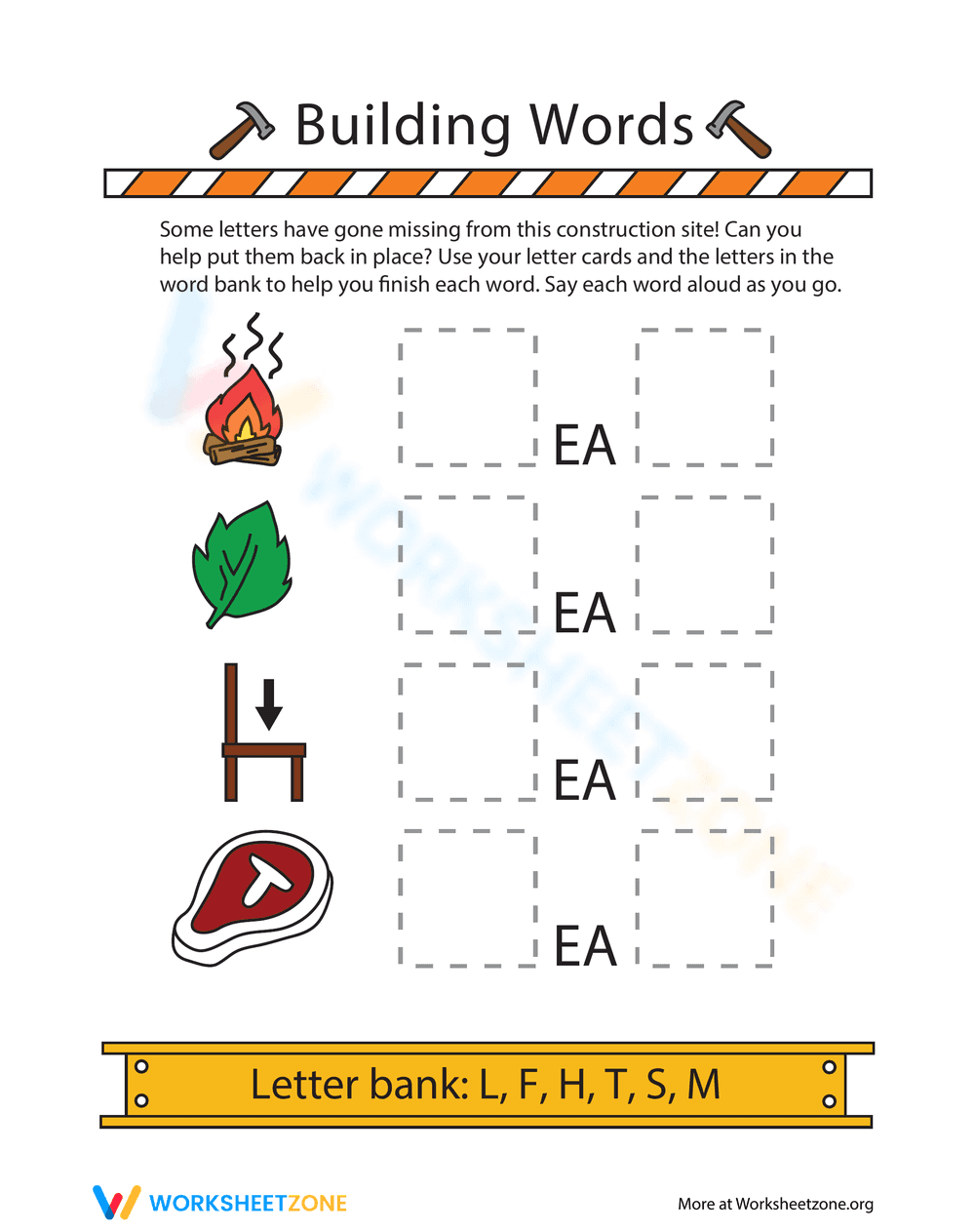 Finish the Word - Activity 4 - Page 1