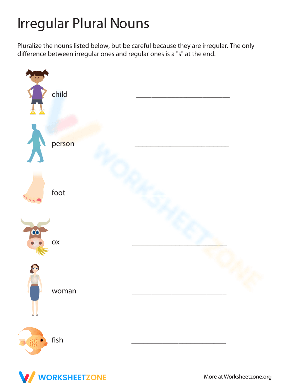 List of Irregular Plural Nouns - Page 1