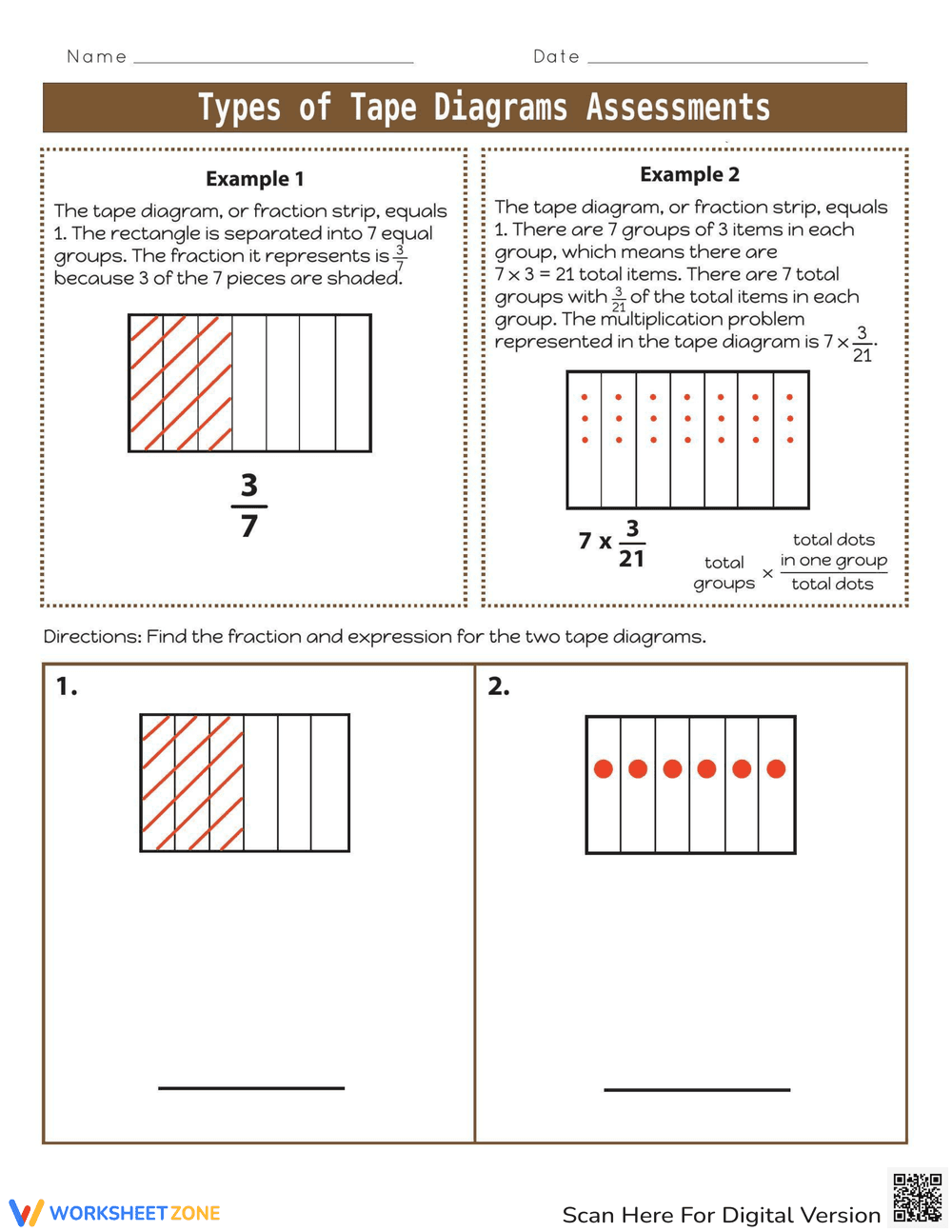 Understanding Types of Tape Diagrams - Page 1