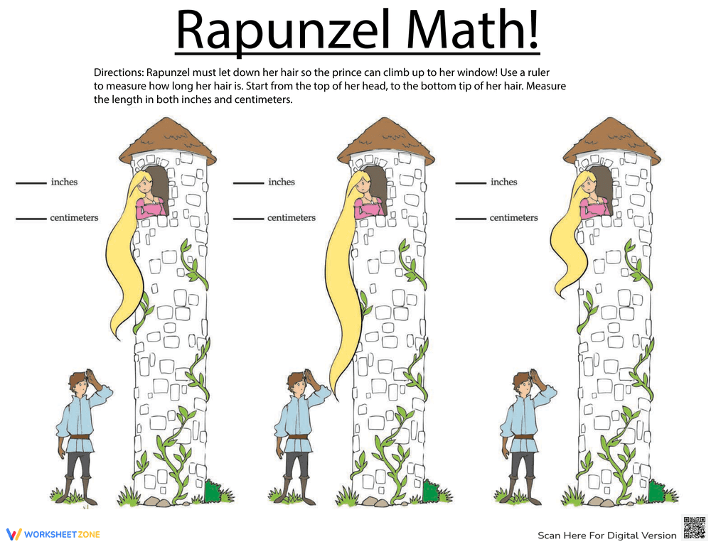 How Long is Rapunzel's Hair? A Measurement Activity - Page 1