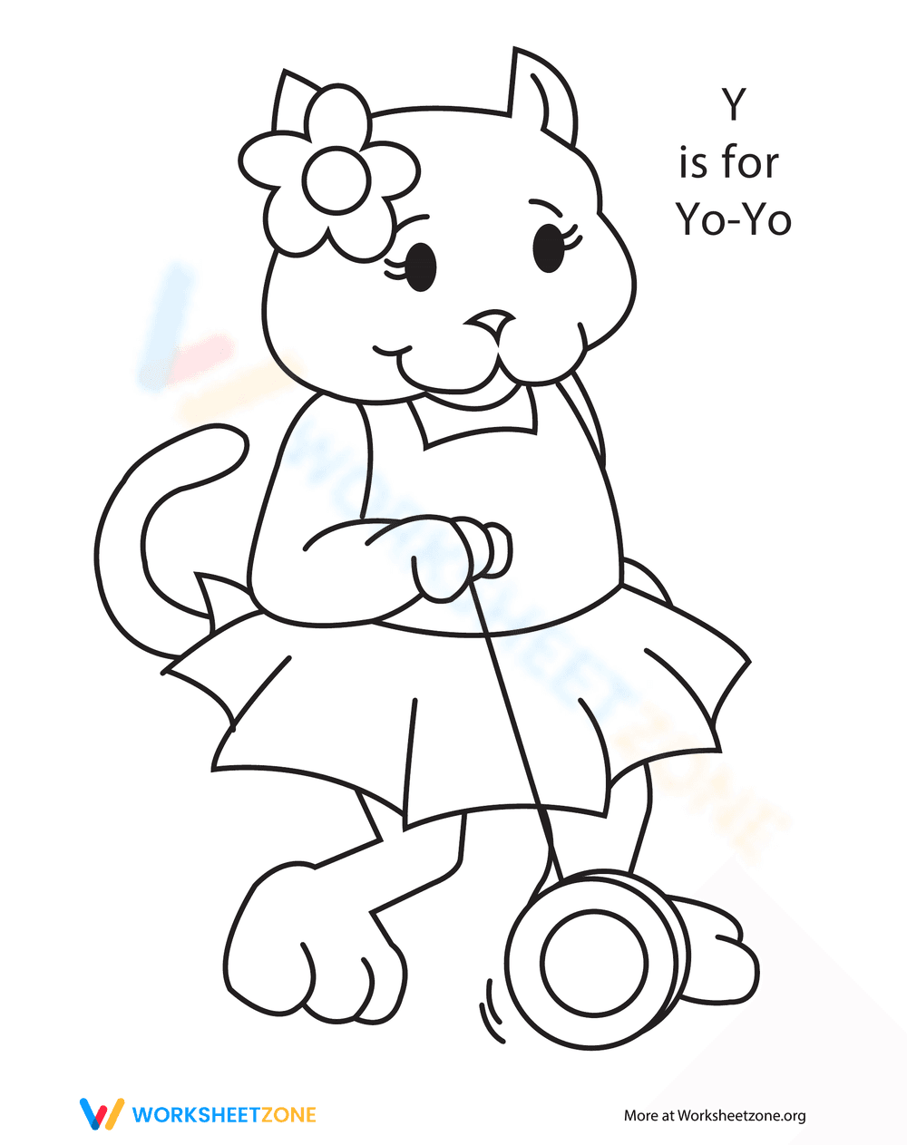 Yo-Yo Coloring Page - Page 1