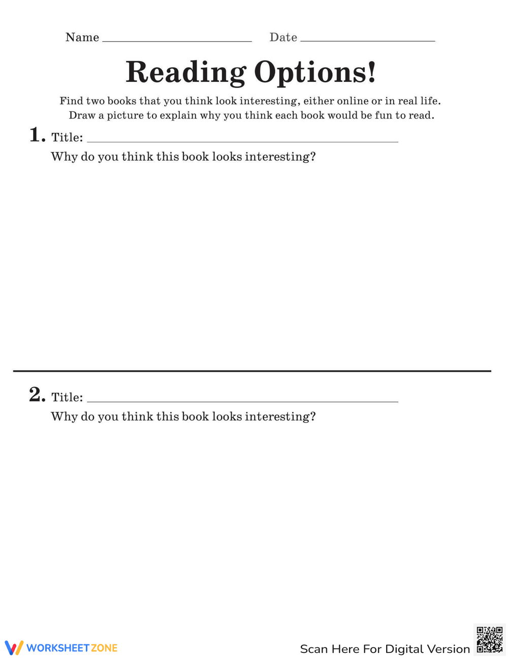 Reading Options! - Page 1