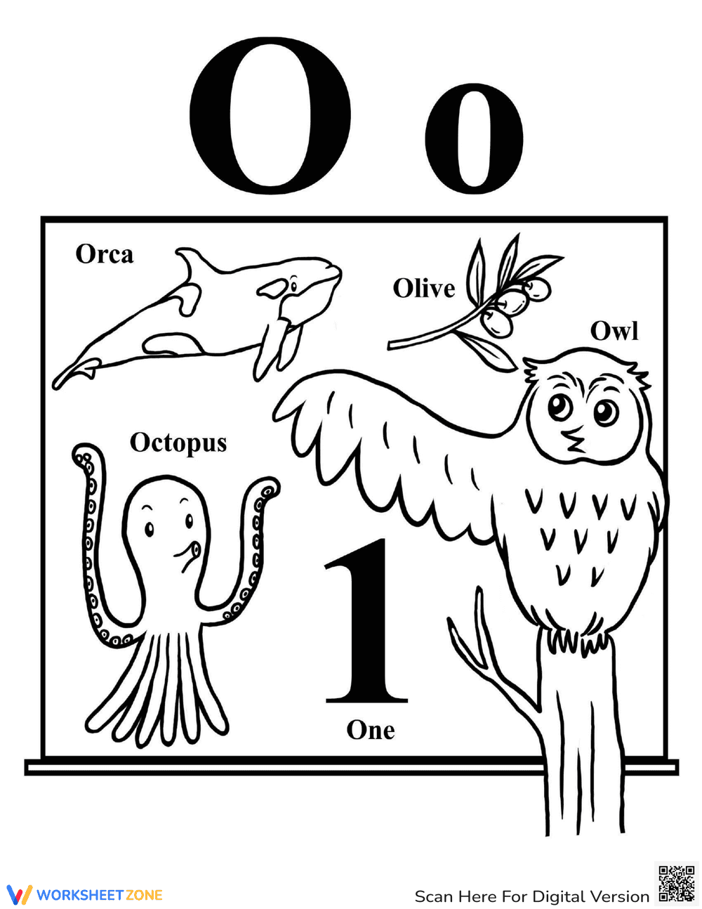 Fun Coloring Alphabet Worksheet - Page 1