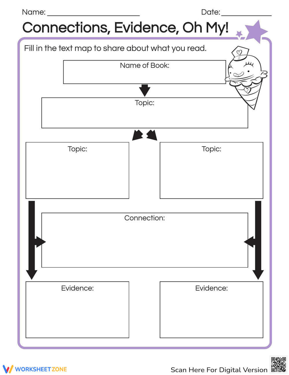 Connections Evidence Worksheet - Page 1