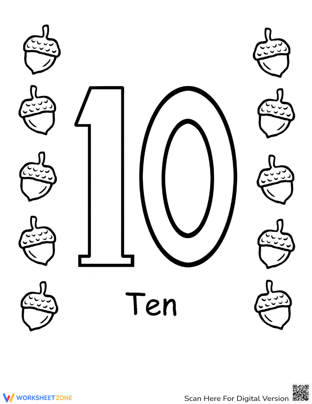 Count and Color Worksheet - Page 1