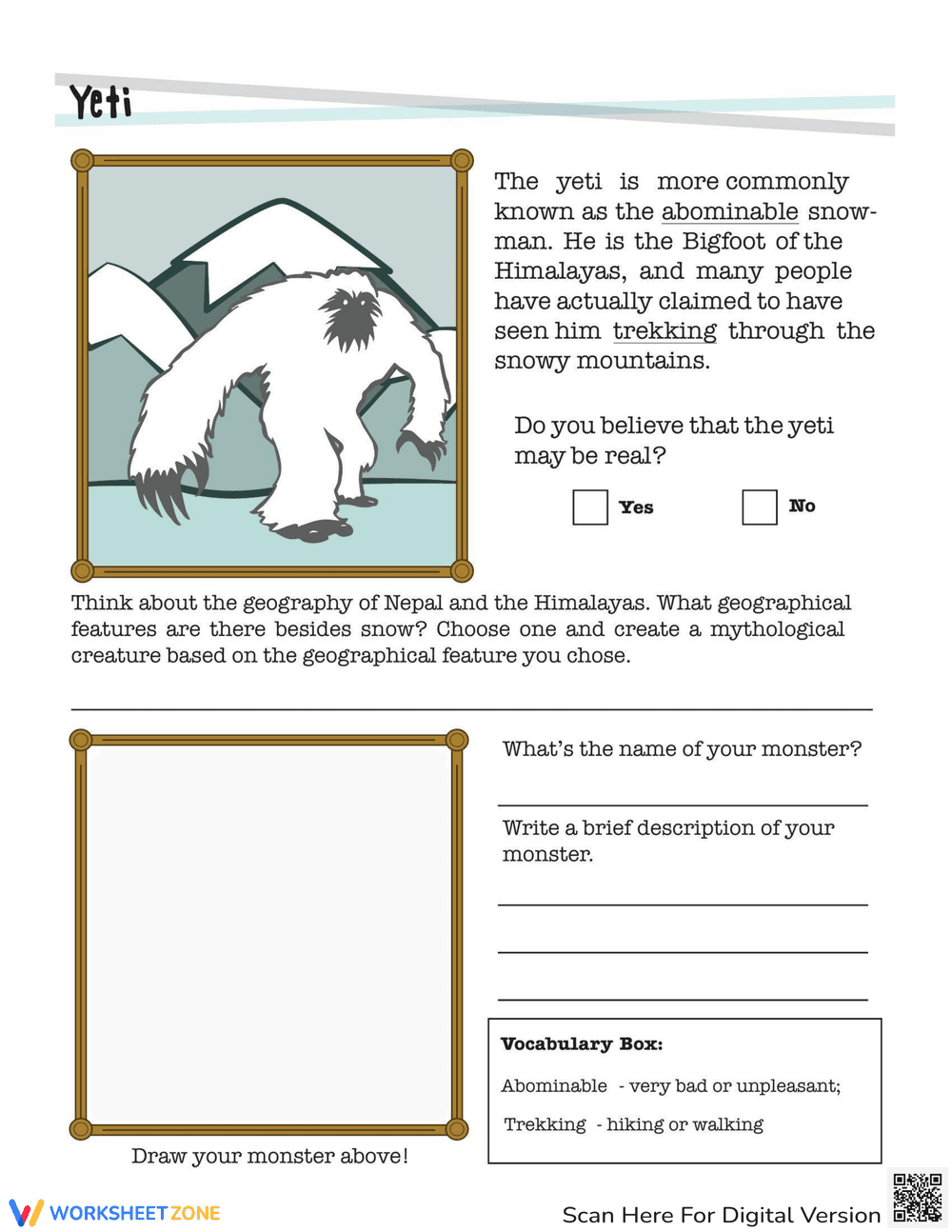 Solve the Mystery of the Yeti - Page 1