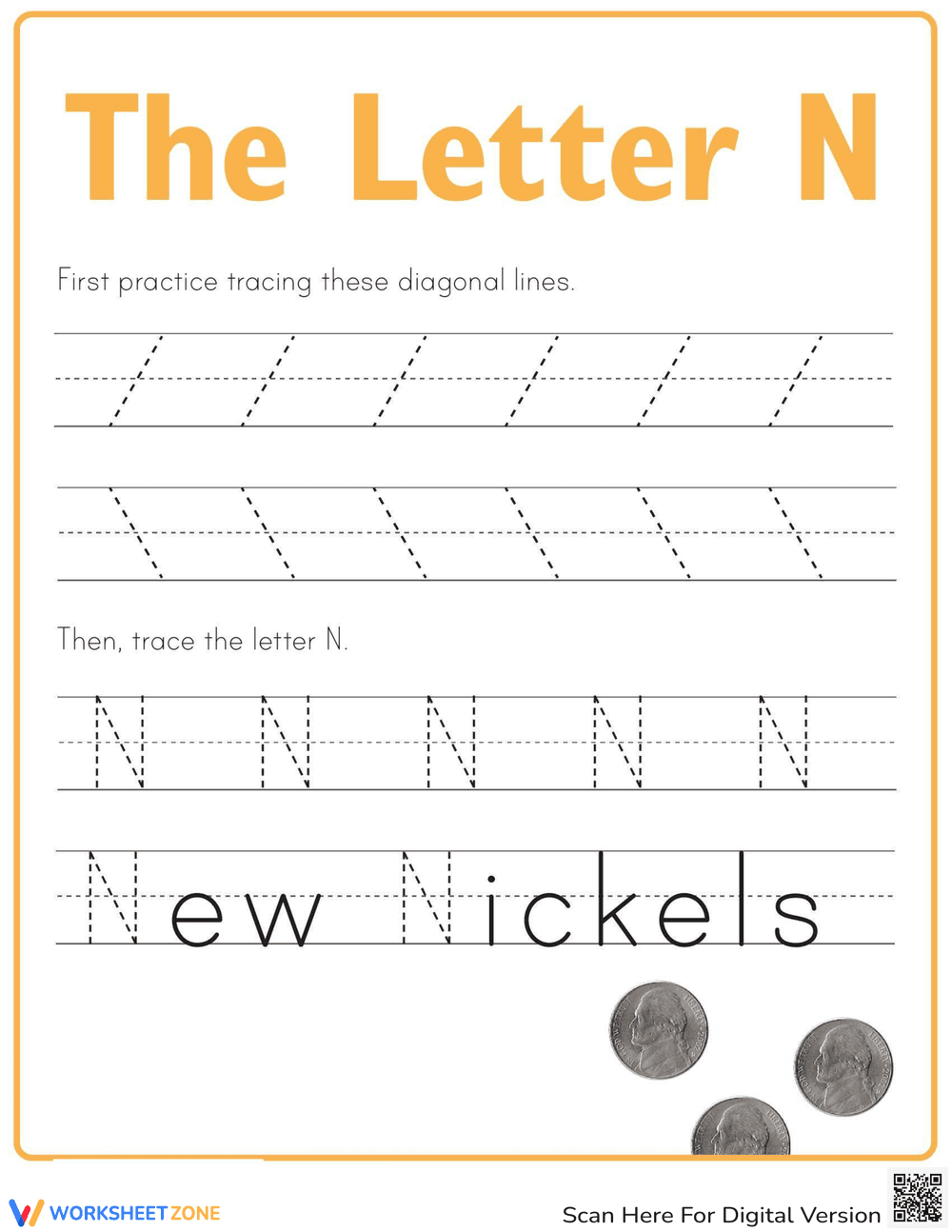 Letter N Handwriting Practice | Essential Grade K-1 - Page 1