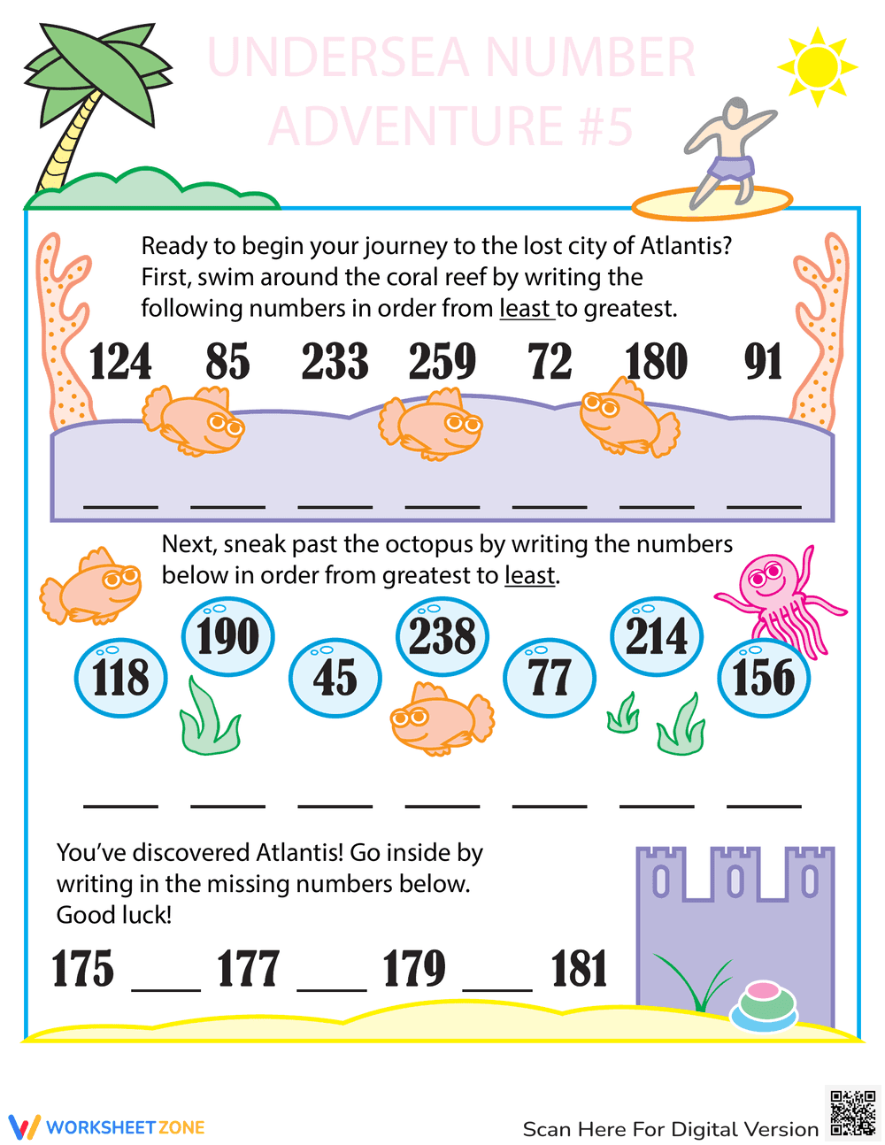 Put Numbers in Order: Practice Sequencing Skills - Page 1