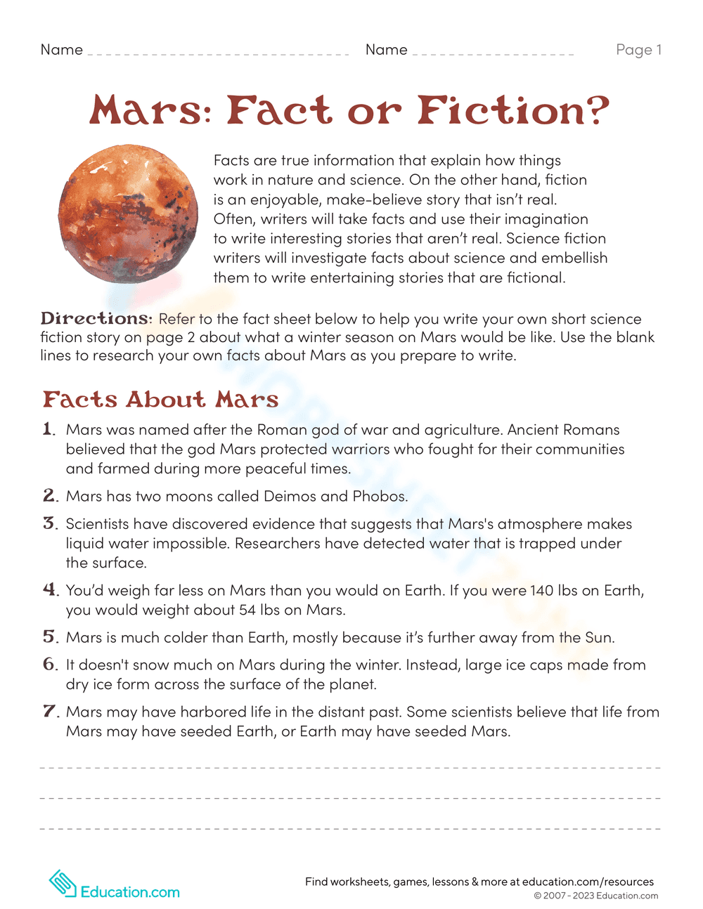 Fact or Fiction: Critical Thinking Skills Fun - Page 1