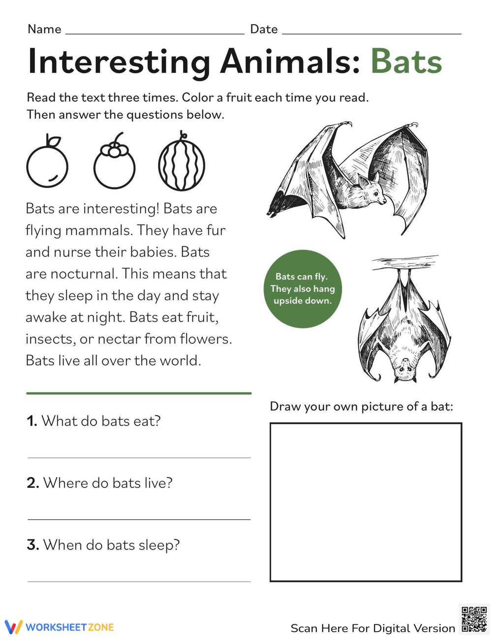 Interesting Animals: Exploring Bats - Page 1