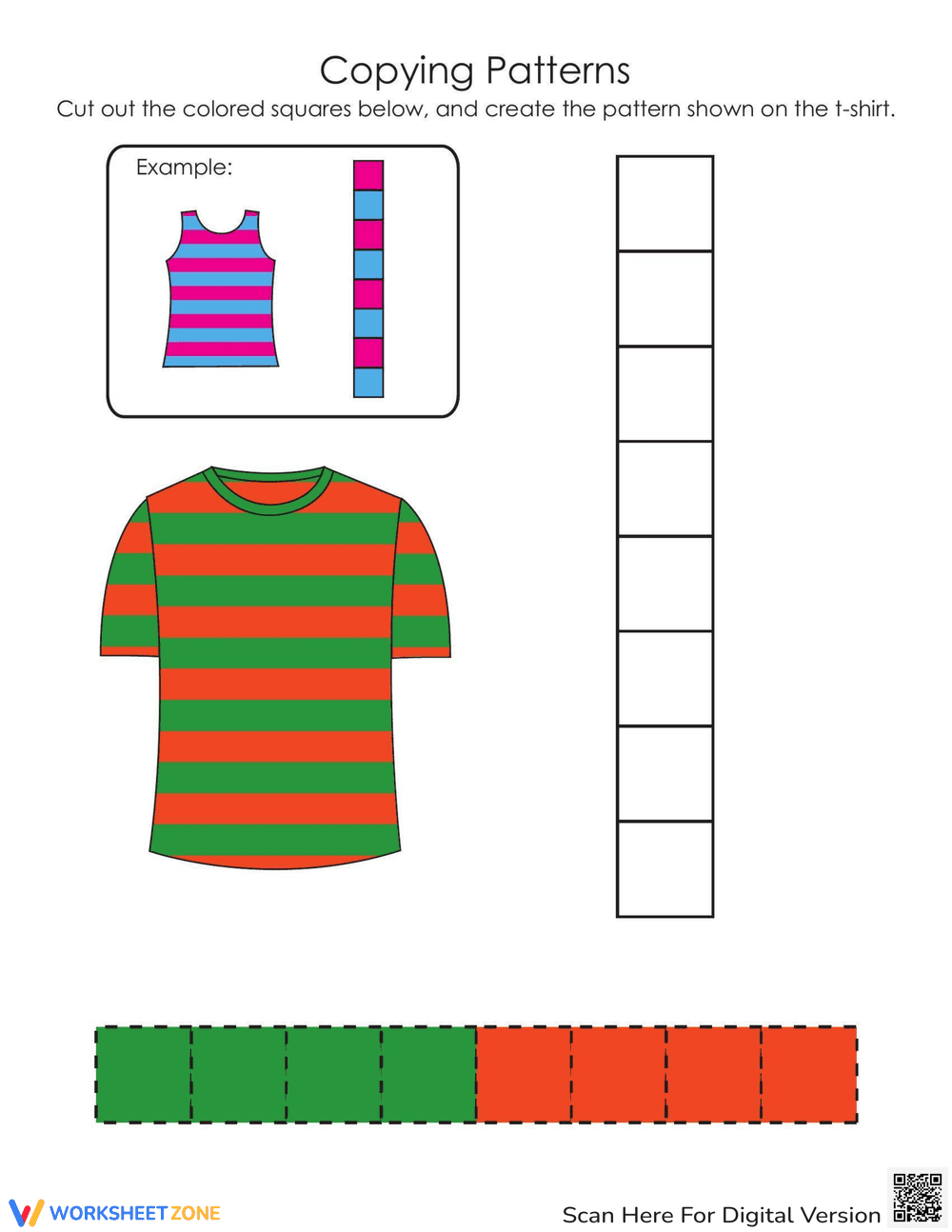 Copying Patterns Skill-Building Activity - Page 1