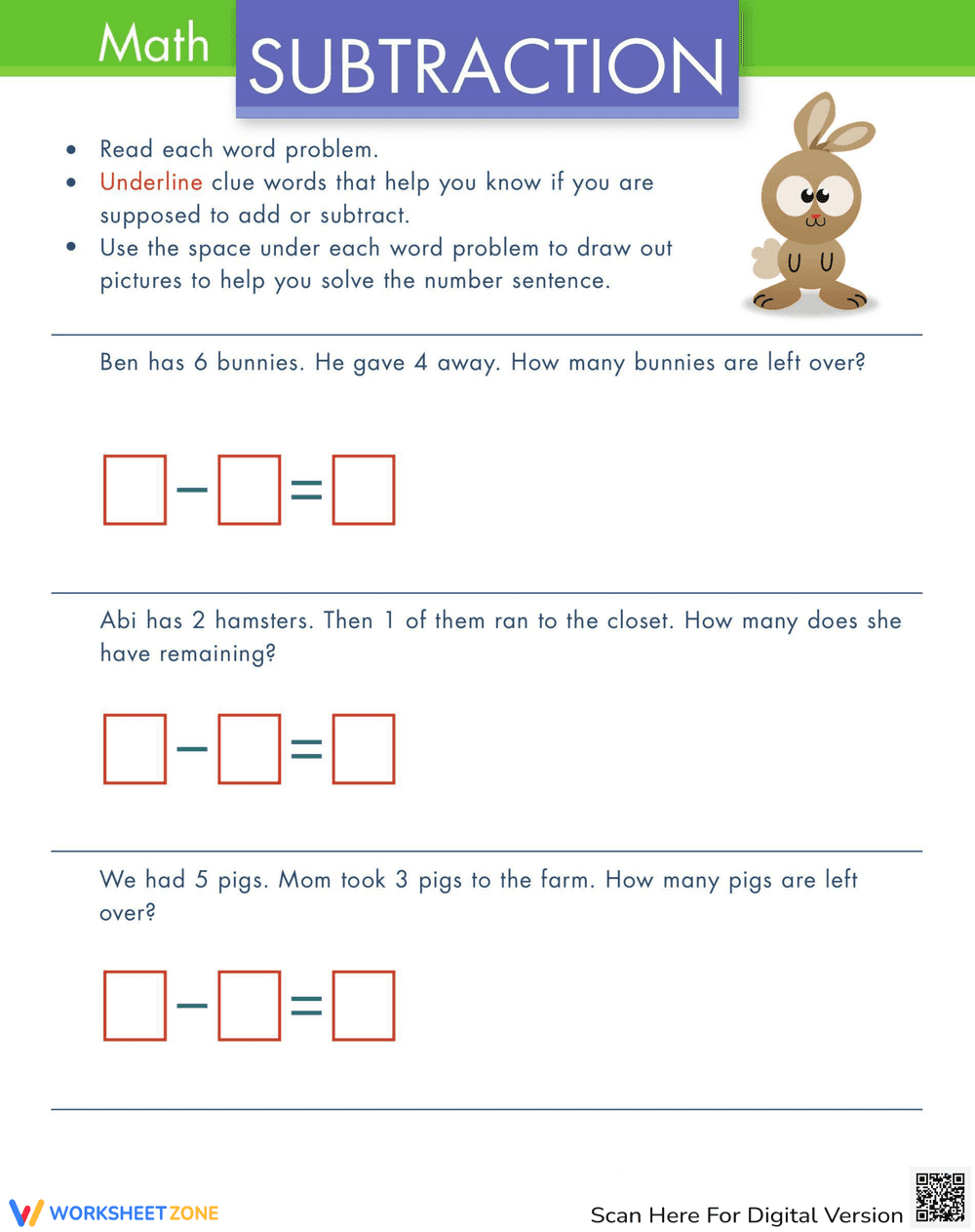 Easy Story Problems: Math Practice Fun - Page 1