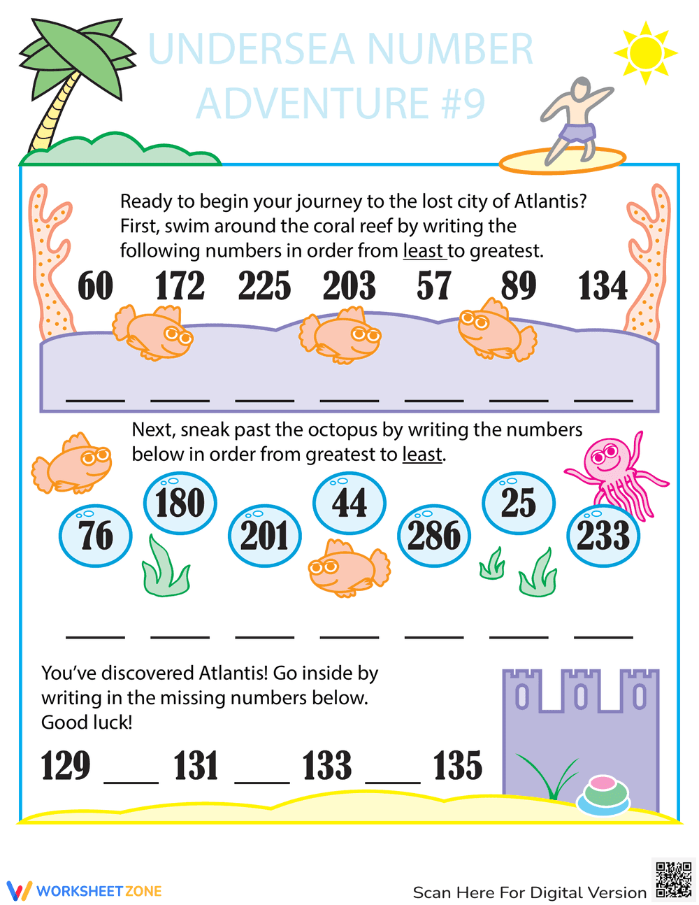Put Numbers in Order: A Sequencing Challenge - Page 1