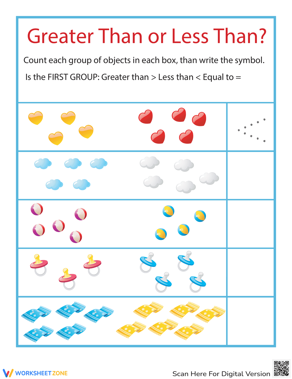 Greater Than, Equal To Comparison - Page 1
