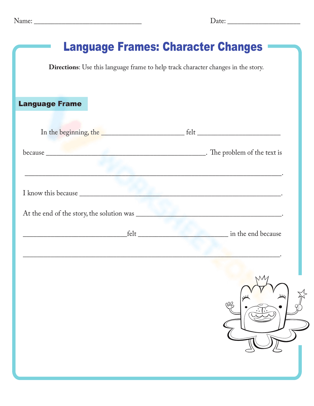 Language Frames: Character Changes - Page 1