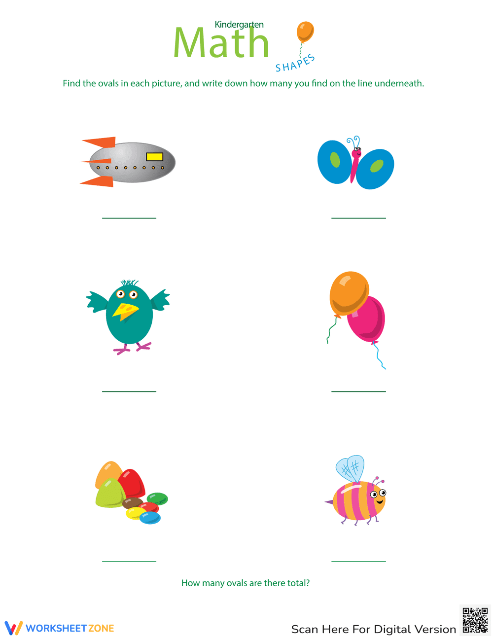 Find the Shape: Ovals - Page 1