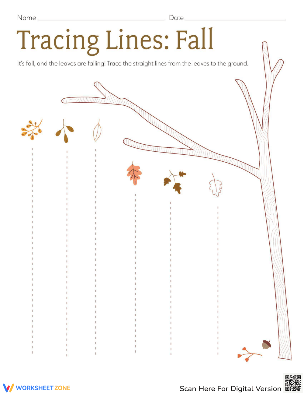 Tracing Lines: Fall - Page 1