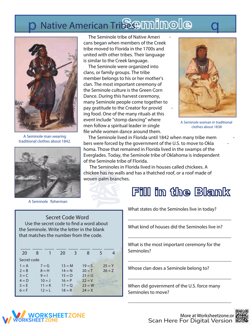 Native Americans: Discovering the Seminole Tribe - Page 1