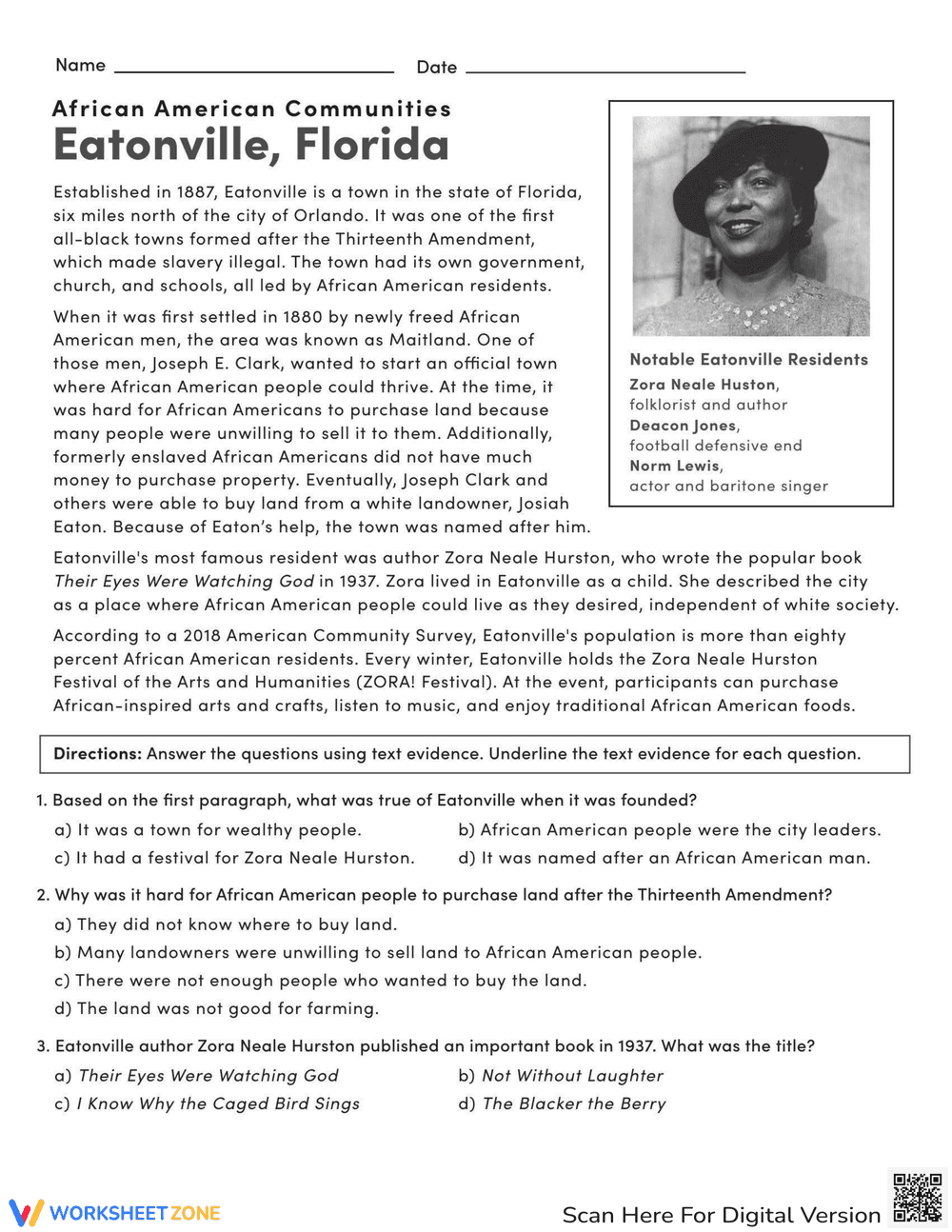 Discover Eatonville, Florida - Page 1