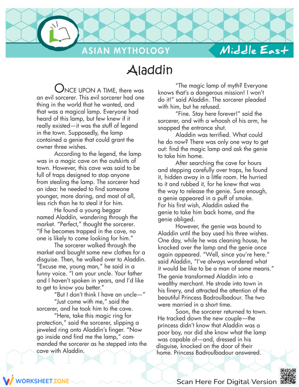 Dive into the Classic Aladdin Story - Page 1