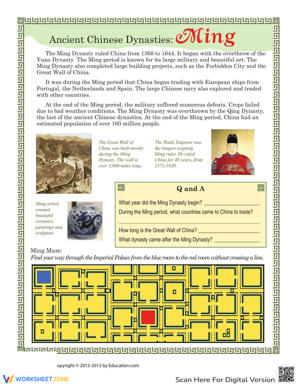 Ancient Chinese Dynasties: Ming - Page 1