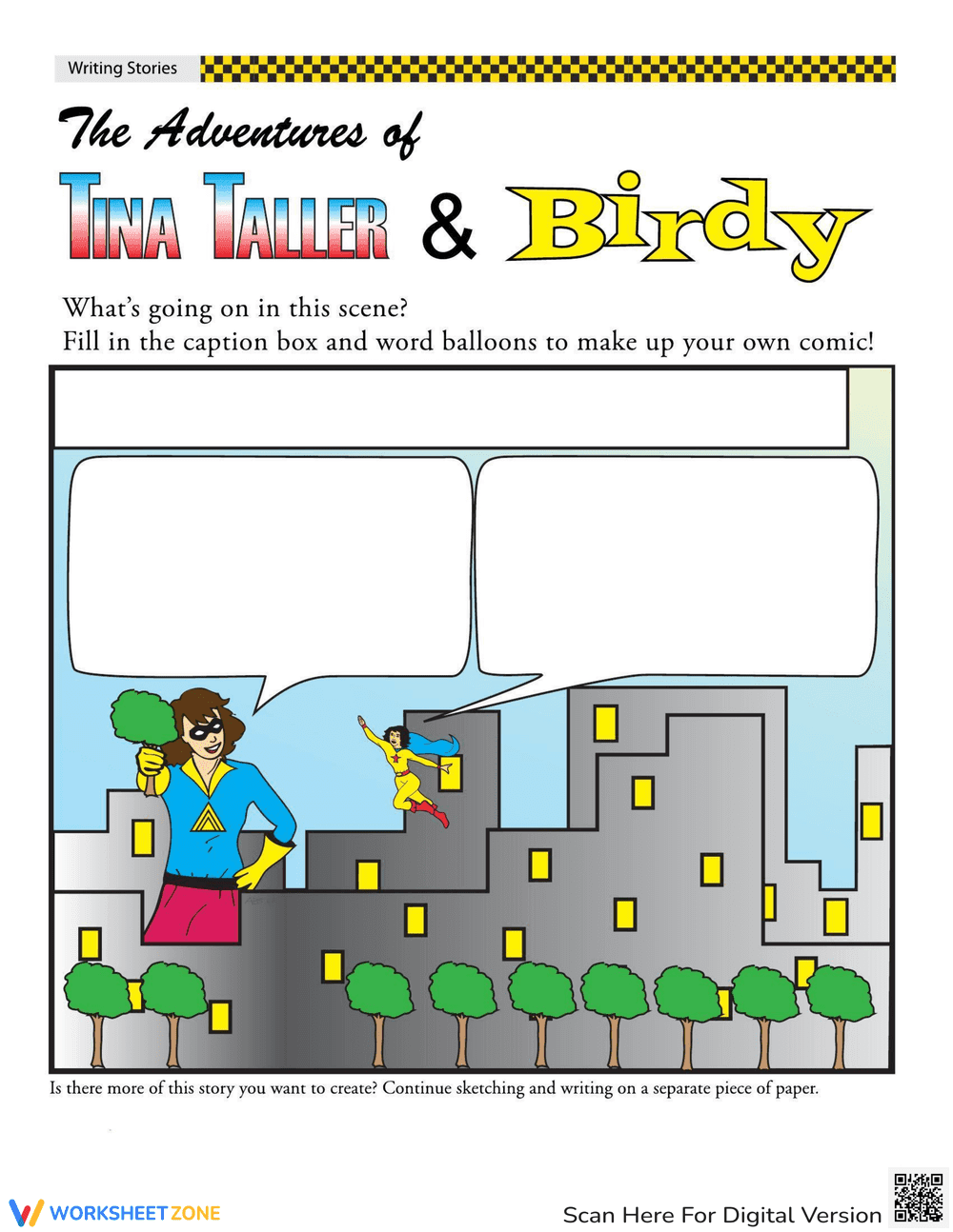 Write Your Own Super Hero Comic Strip - Page 1